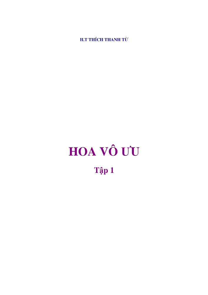 Hoa Vô Ưu