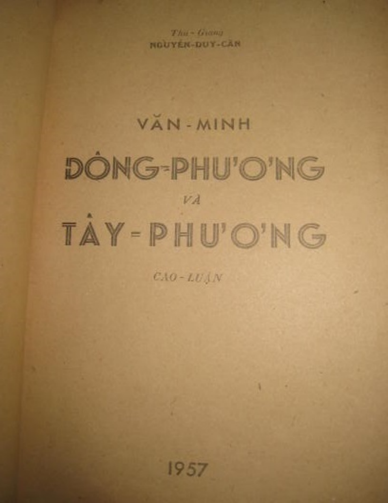 VĂN MINH ĐÔNG PHƯƠNG VÀ TÂY PHƯƠNG