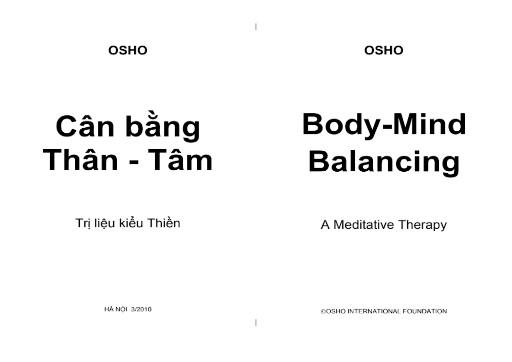 Cân bằng Thân - Tâm